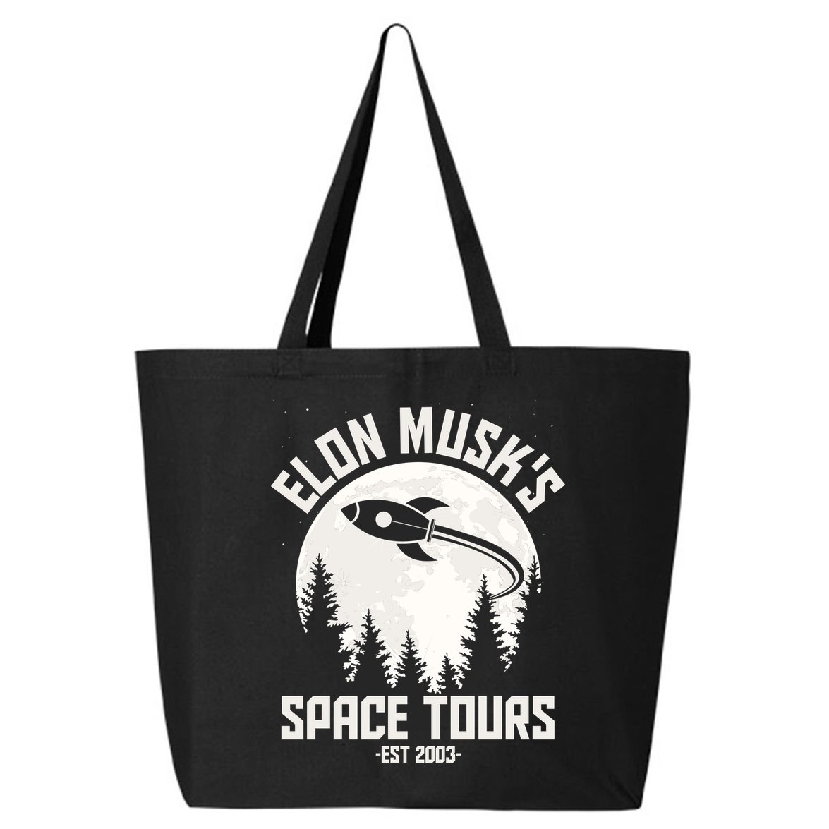 Elon Musk's Space Tours Est 2003 25L Jumbo Tote