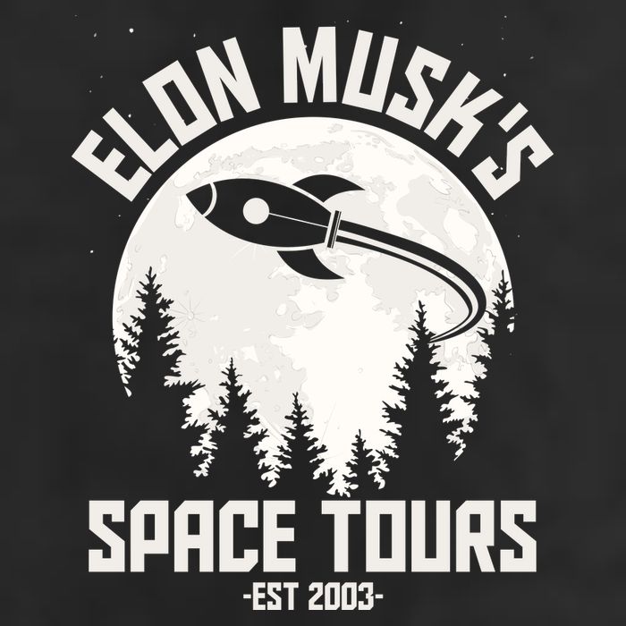 Elon Musk's Space Tours Est 2003 25L Jumbo Tote