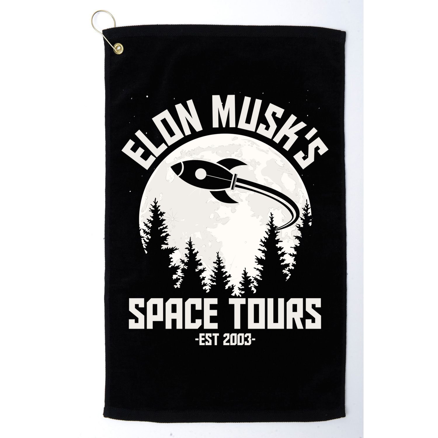 Elon Musk's Space Tours Est 2003 Golf Towel