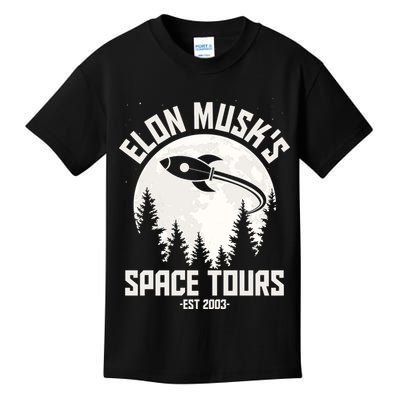 Elon Musk's Space Tours Est 2003 Kids T-Shirt