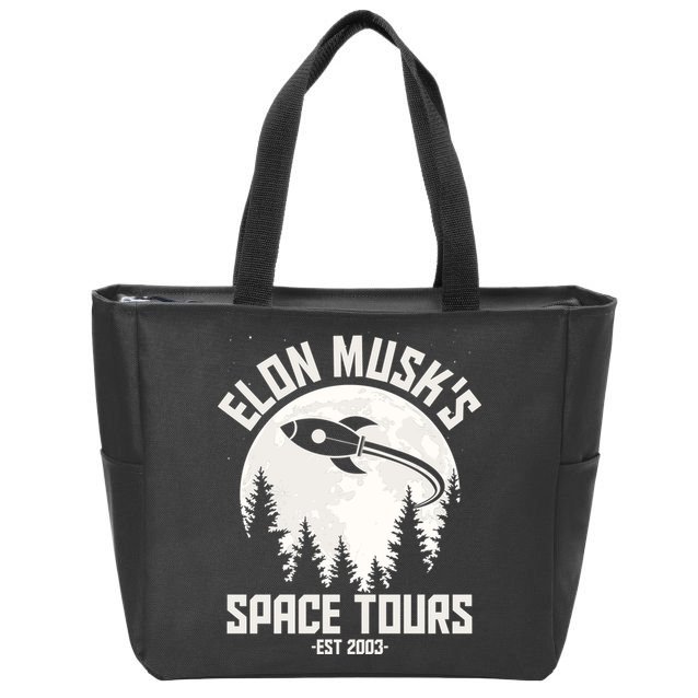 Elon Musk's Space Tours Est 2003 Zip Tote Bag