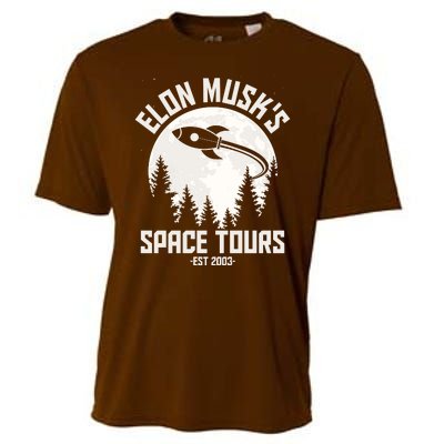 Elon Musk's Space Tours Est 2003 Cooling Performance Crew T-Shirt