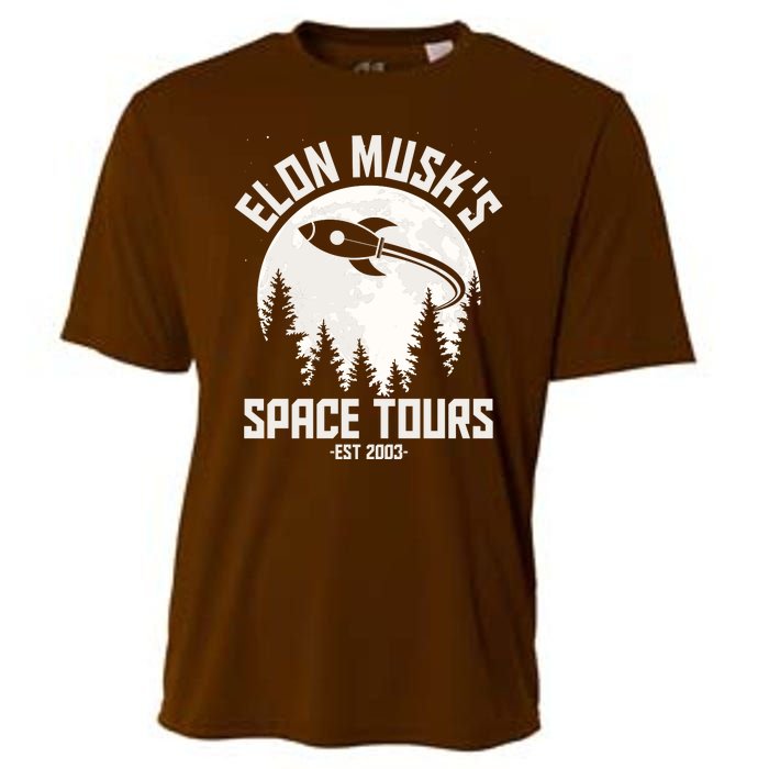 Elon Musk's Space Tours Est 2003 Cooling Performance Crew T-Shirt