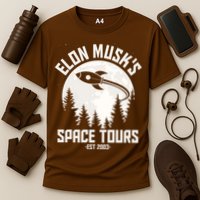 Elon Musk's Space Tours Est 2003 Cooling Performance Crew T-Shirt