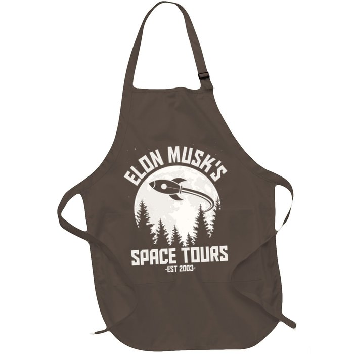 Elon Musk's Space Tours Est 2003 Apron