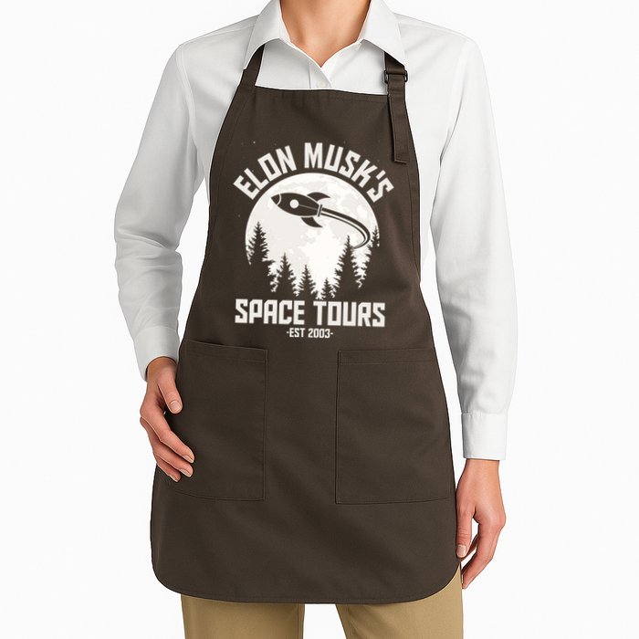 Elon Musk's Space Tours Est 2003 Apron