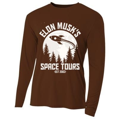 Elon Musk's Space Tours Est 2003 Cooling Performance Long Sleeve Crew