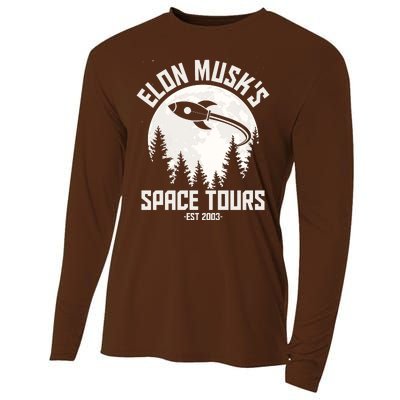 Elon Musk's Space Tours Est 2003 Cooling Performance Long Sleeve Crew