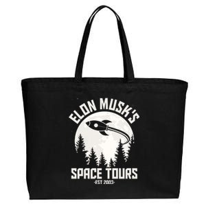 Elon Musk's Space Tours Est 2003 Cotton Canvas Jumbo Tote