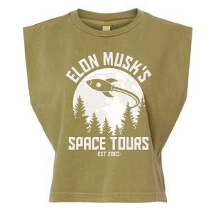 Elon Musk's Space Tours Est 2003 Garment-Dyed Women's Muscle Tee