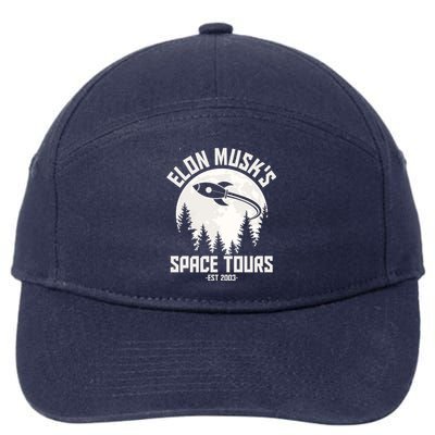 Elon Musk's Space Tours Est 2003 7-Panel Snapback Hat