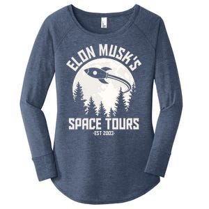 Elon Musk's Space Tours Est 2003 Women's Perfect Tri Tunic Long Sleeve Shirt