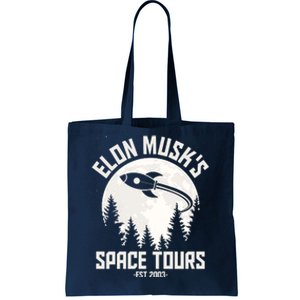 Elon Musk's Space Tours Est 2003 Tote Bag