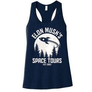 Elon Musk's Space Tours Est 2003 Women's Racerback Tank