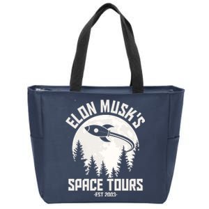 Elon Musk's Space Tours Est 2003 Zip Tote Bag