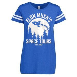 Elon Musk's Space Tours Est 2003 Enza Ladies Jersey Football T-Shirt