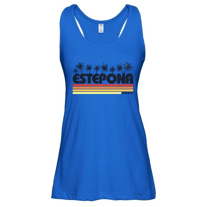 Estepona Malaga Spain Retro Tourism Gift Ladies Essential Flowy Tank