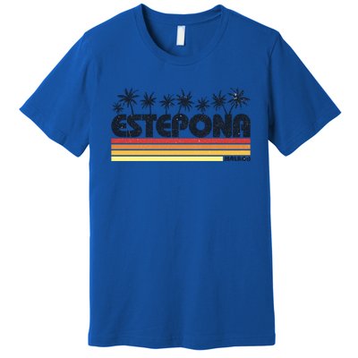 Estepona Malaga Spain Retro Tourism Gift Premium T-Shirt