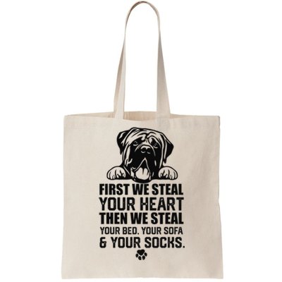 English Mastiff Steal Your Heart Steal Your Bed and Sofa  Tote Bag