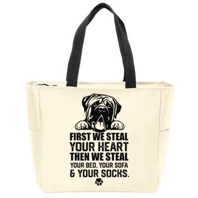 English Mastiff Steal Your Heart Steal Your Bed and Sofa  Zip Tote Bag