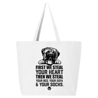 English Mastiff Steal Your Heart Steal Your Bed and Sofa  25L Jumbo Tote