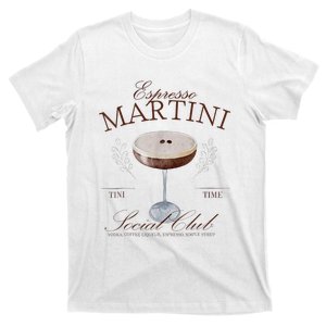 Espresso Martini Social Club Cocktail Bachelorette Design T-Shirt