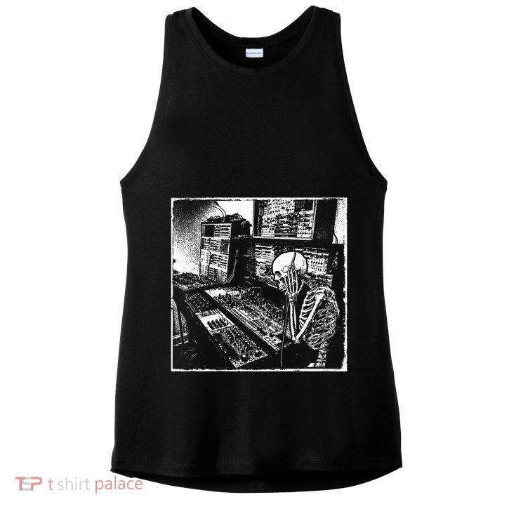 Electronic Music Synthesizer Techno Music Dj Producer Ladies PosiCharge Tri-Blend Wicking Tank