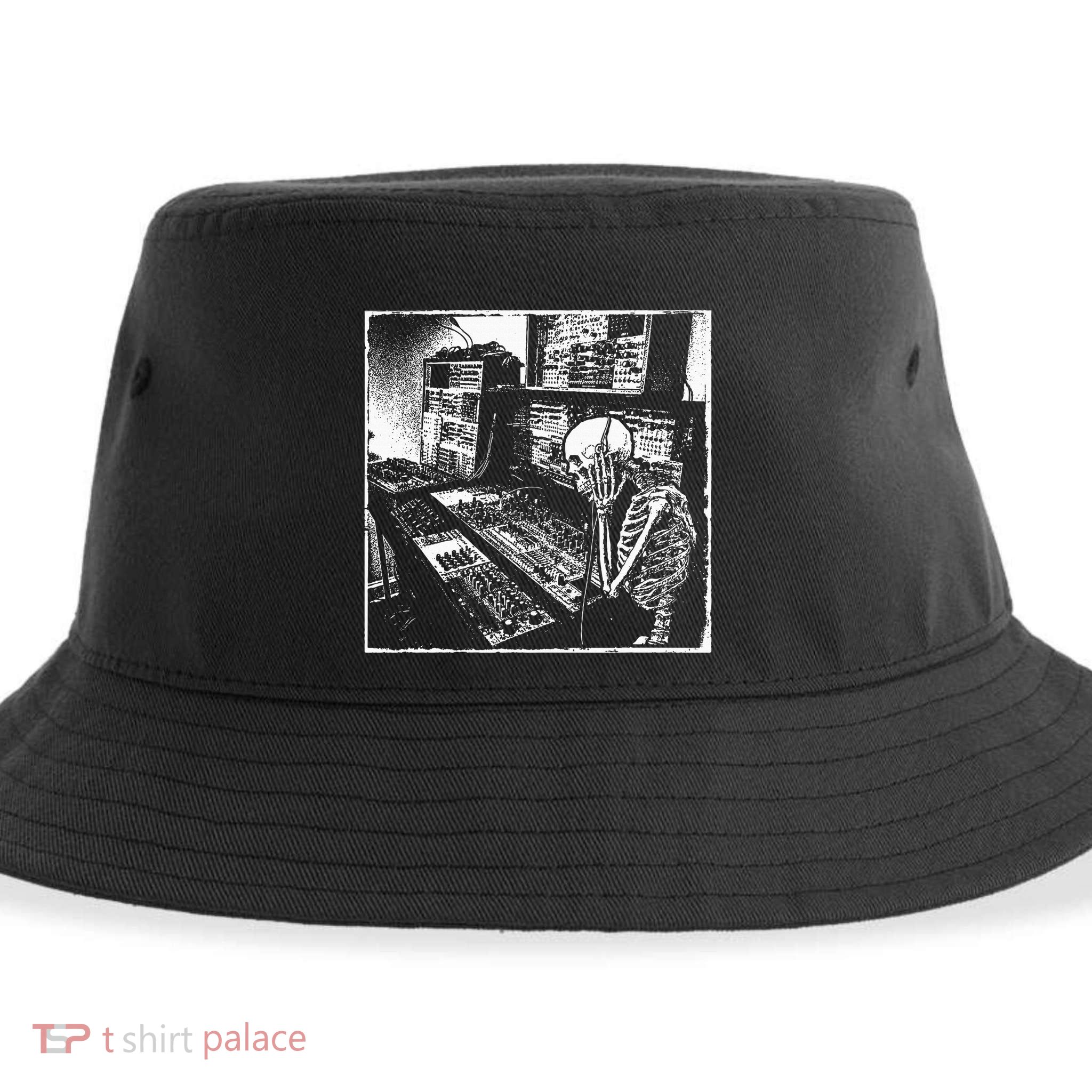 Electronic Music Synthesizer Techno Music Dj Producer Sustainable Bucket Hat