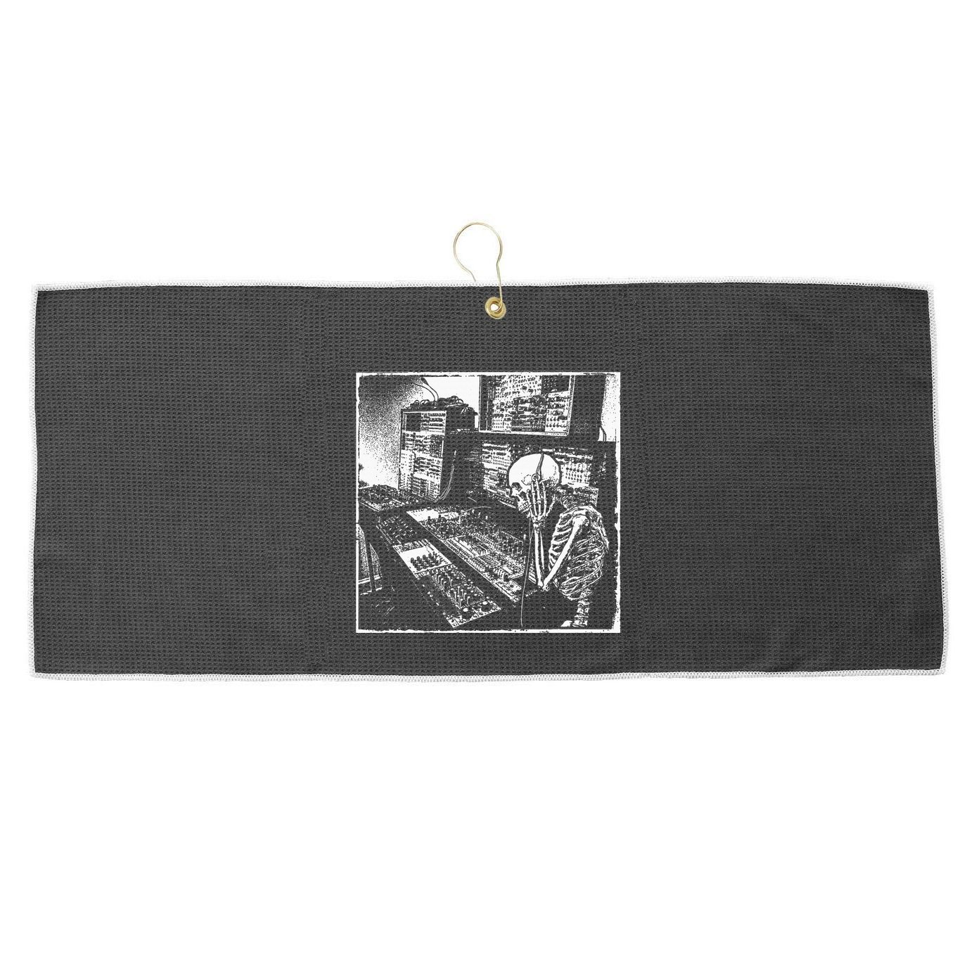 Electronic Music Synthesizer Techno Music Dj Producer Large Microfiber Waffle Golf Towel