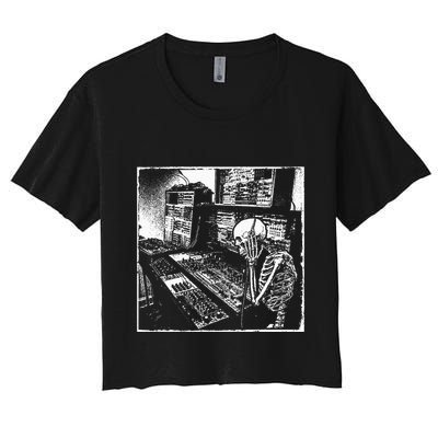 Electronic Music Synthesizer Techno Music Dj Producer Crop Top
