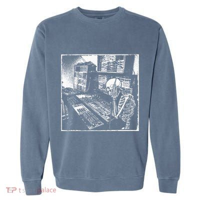 Electronic Music Synthesizer Techno Music Dj Producer Garment-Dyed Sweatshirt