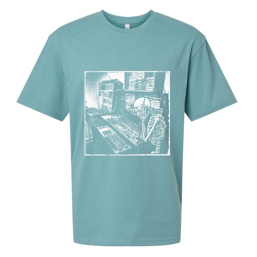Electronic Music Synthesizer Techno Music Dj Producer Sueded Cloud Jersey T-Shirt