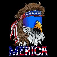 Eagle Mullet Sunglasses Merica 4th Of July Usa Cooling Performance Crew T-Shirt