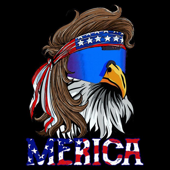 Eagle Mullet Sunglasses Merica 4th Of July Usa Cooling Performance Crew T-Shirt