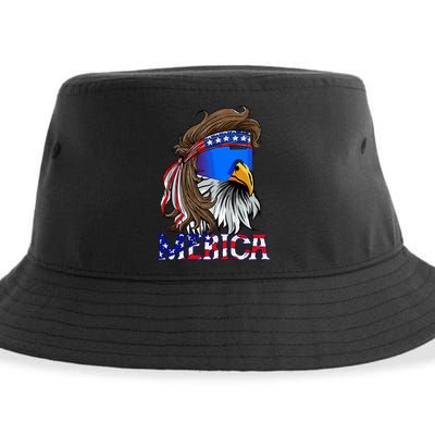 Eagle Mullet Sunglasses Merica 4th Of July Usa Sustainable Bucket Hat