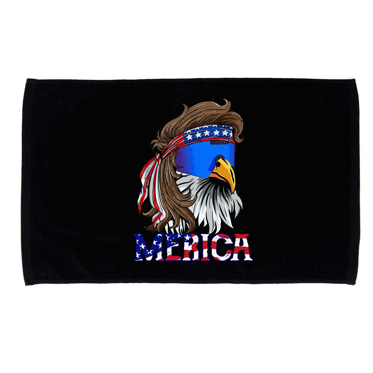 Eagle Mullet Sunglasses Merica 4th Of July Usa Microfiber Hand Towel