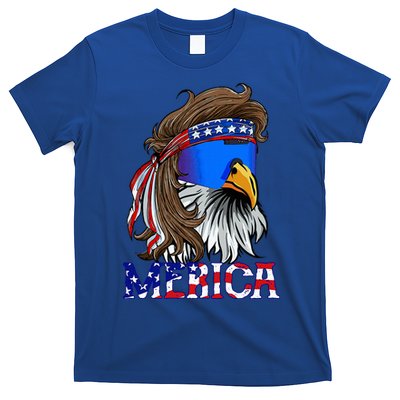 Eagle Mullet Sunglasses Merica 4th Of July Usa T-Shirt
