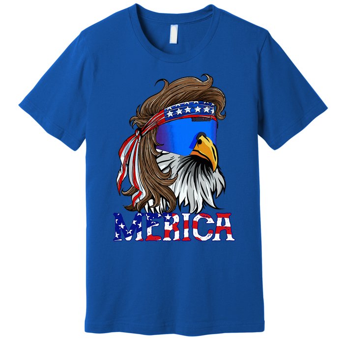 Eagle Mullet Sunglasses Merica 4th Of July Usa Premium T-Shirt