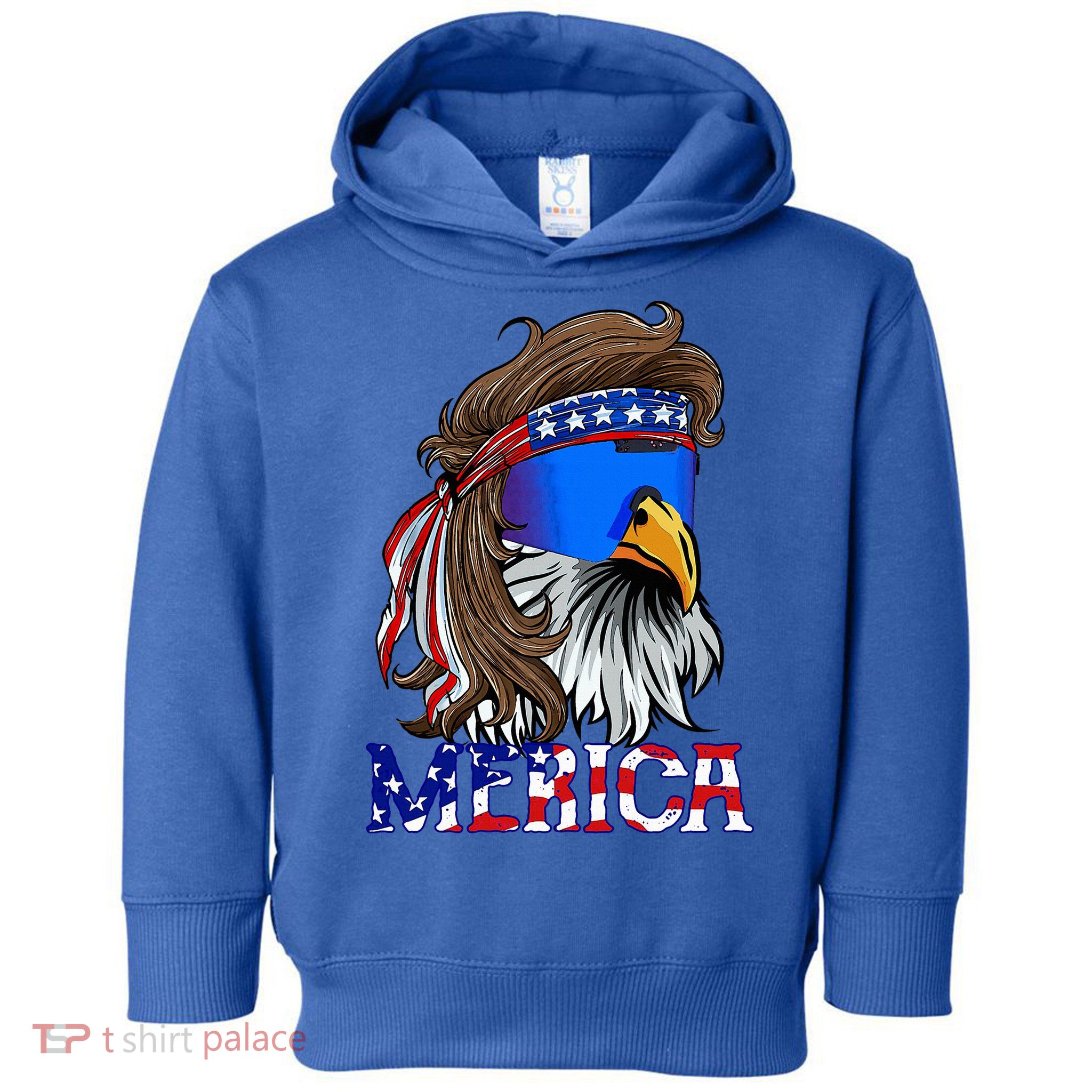 Eagle Mullet Sunglasses Merica 4th Of July Usa Toddler Hoodie
