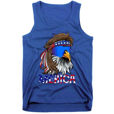 Eagle Mullet Sunglasses Merica 4th Of July Usa Tank Top