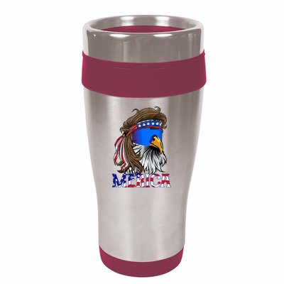 Eagle Mullet Sunglasses Merica 4th Of July Usa 16oz Travel Tumbler