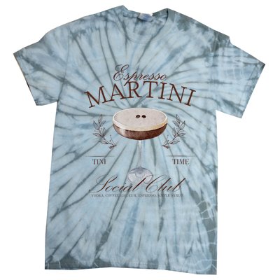 Espresso Martini Social Club Cocktail Bachelorette Tie-Dye T-Shirt