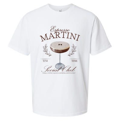 Espresso Martini Social Club Cocktail Bachelorette Sueded Cloud Jersey T-Shirt