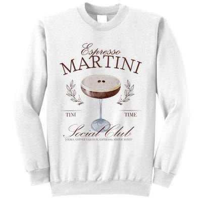 Espresso Martini Social Club Cocktail Bachelorette Sweatshirt