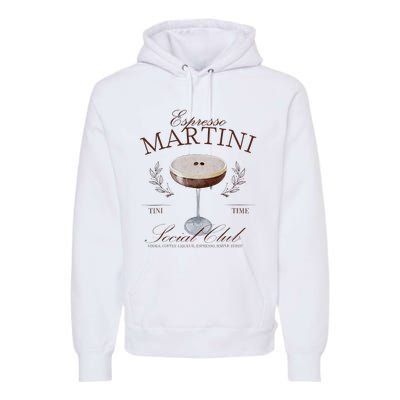 Espresso Martini Social Club Cocktail Bachelorette Premium Hoodie