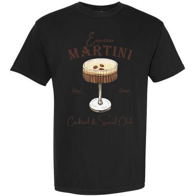 Espresso Martini Social Club Drinking Vintage Garment-Dyed Heavyweight T-Shirt