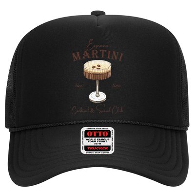 Espresso Martini Social Club Drinking Vintage Trucker Hat