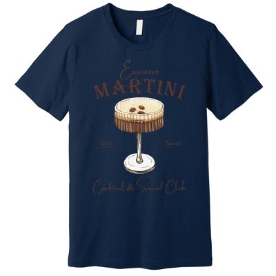 Espresso Martini Social Club Drinking Vintage Premium T-Shirt