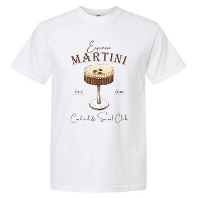 Espresso Martini Social Club Drinking Vintage Garment-Dyed Heavyweight T-Shirt