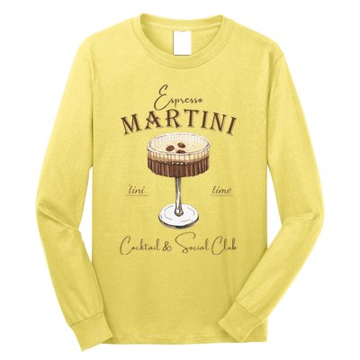 Espresso Martini Social Club Drinking Vintage Long Sleeve Shirt